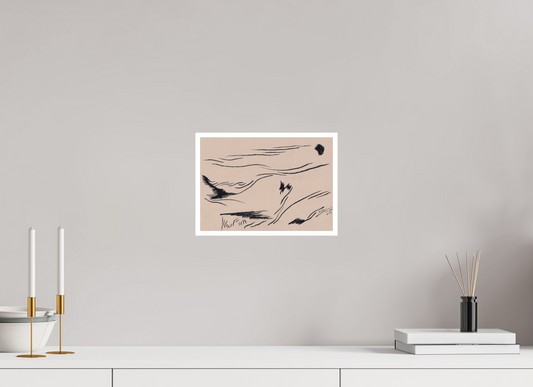 28,4 x 20 cm, Impression d'Art sur Papier Bambou Ascèse