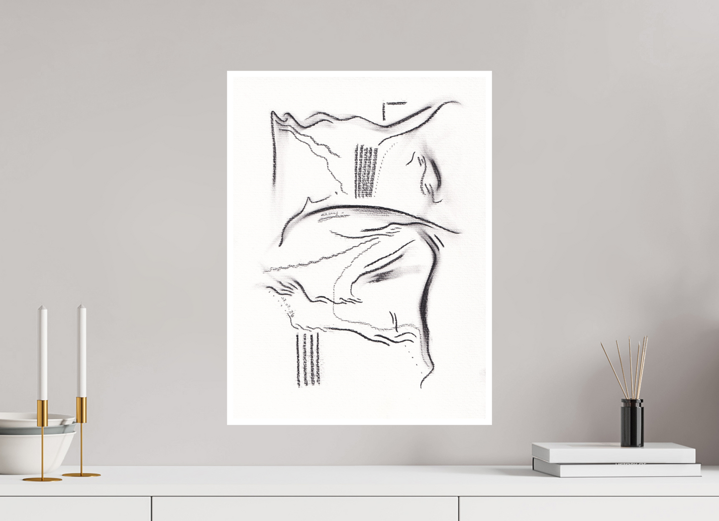 40 x 54,2 cm, Impression d'Art sur Papier Bambou hystera