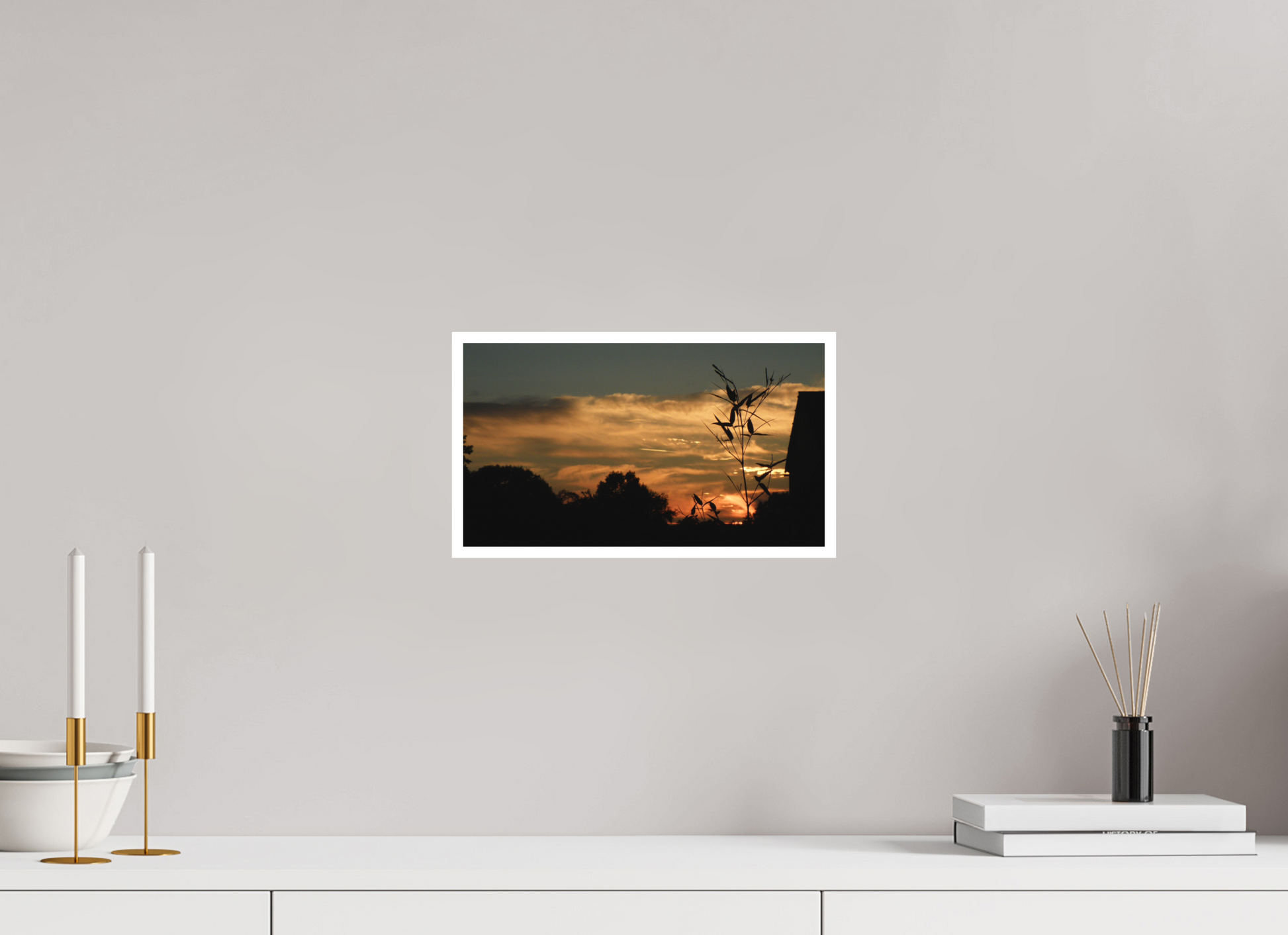 32 x 18 cm, Tirage photo sur Papier Fuji Velours 19h36 ¤ Août