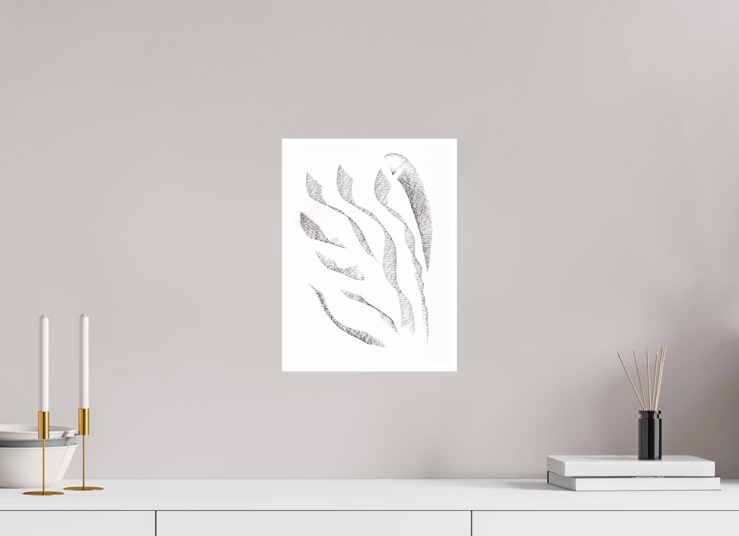 25 x 33,9 cm, Impression d'Art sur Papier Bambou ephemérios