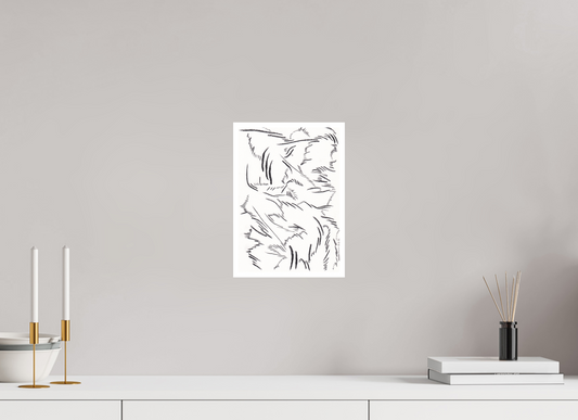 20 x 28,5 cm, Impression d'Art sur Papier Bambou Sereine