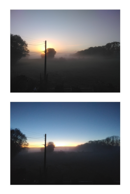 08:03 a.m. ¤ October & 07:02 a.m. ¤ November