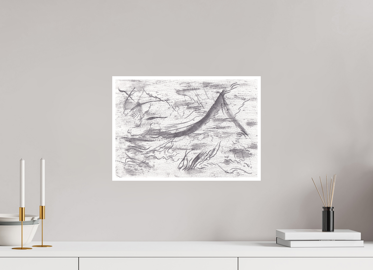 43,4 x 30 cm, Impression d'Art sur Papier Bambou adversitas