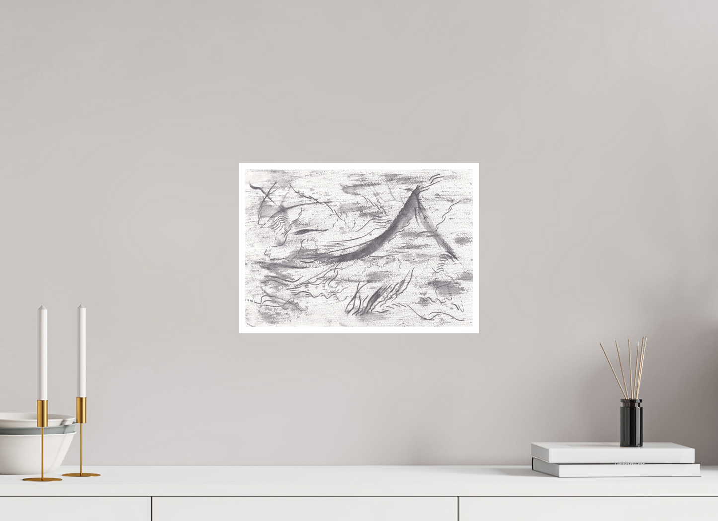 36,1 x 25 cm, Impression d'Art sur Papier Bambou adversitas