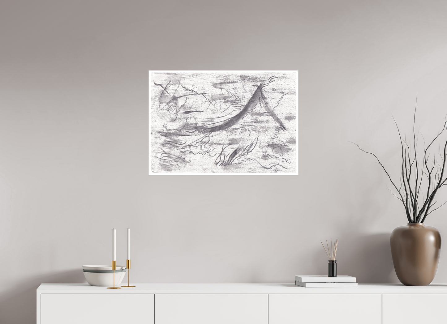 72,3 x 50 cm, Impression d'Art sur Papier Bambou adversitas