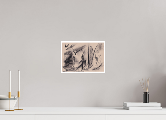 28,5 x 20 cm, Impression d'Art sur Papier Bambou Artiste