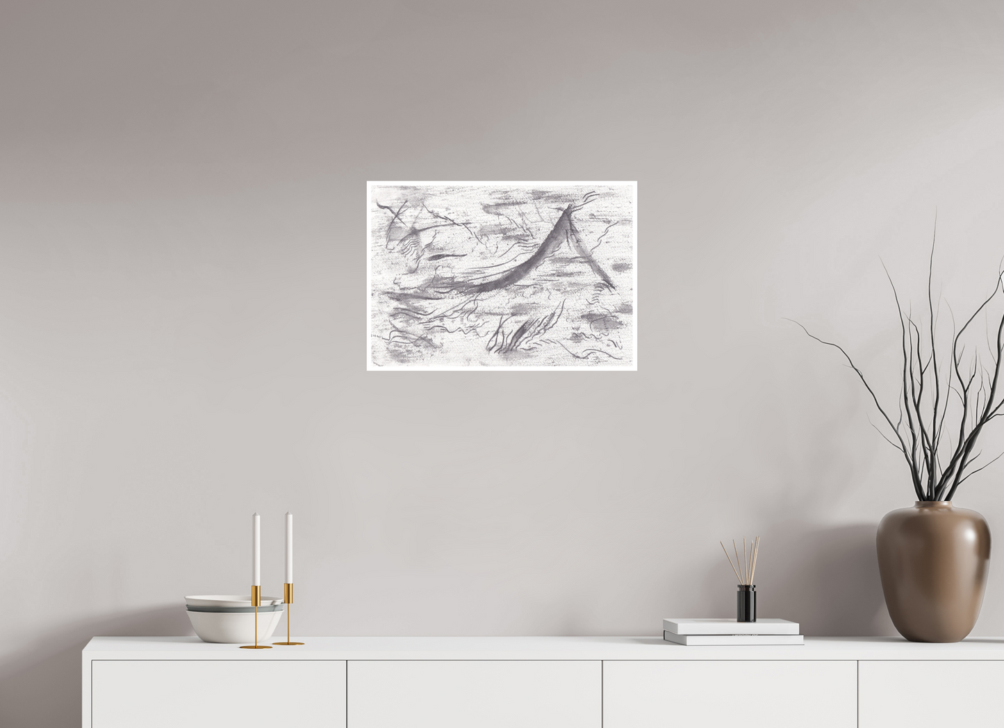 57,8 x 40 cm, Impression d'Art sur Papier Bambou adversitas