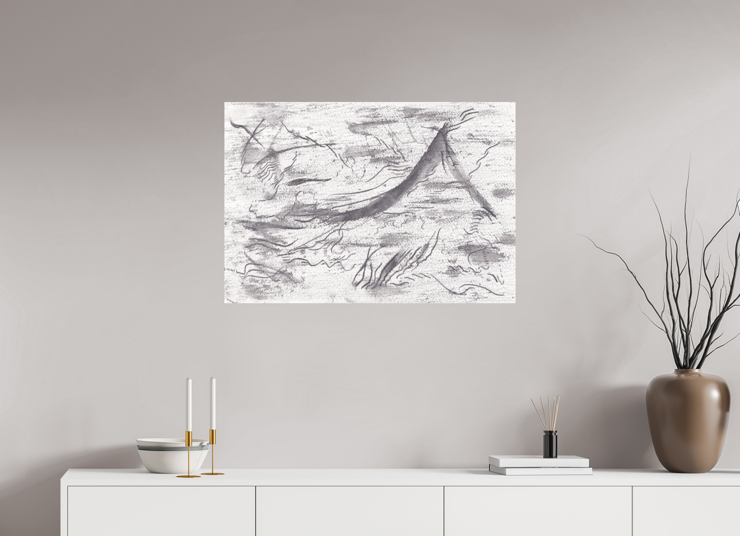 86,7 x 60 cm, Impression d'Art sur Aluminium adversitas