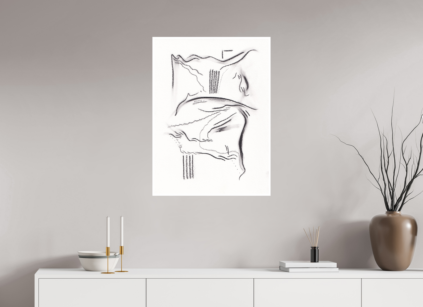 60 x 81,3 cm, Impression d'Art sur Papier Bambou hystera